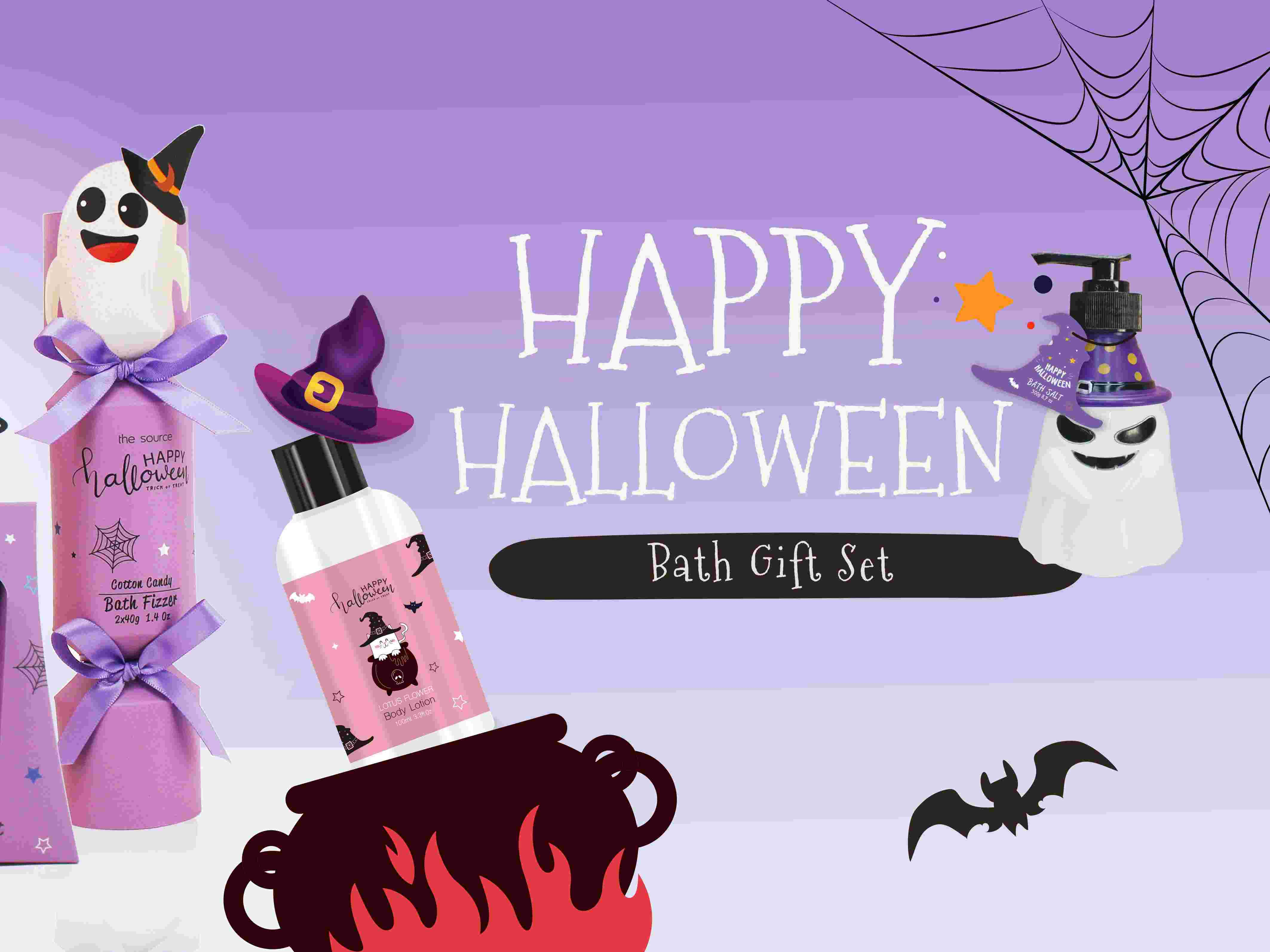 Co sprawia, że ​​zestaw upominkowy do kąpieli ma motyw Halloween?